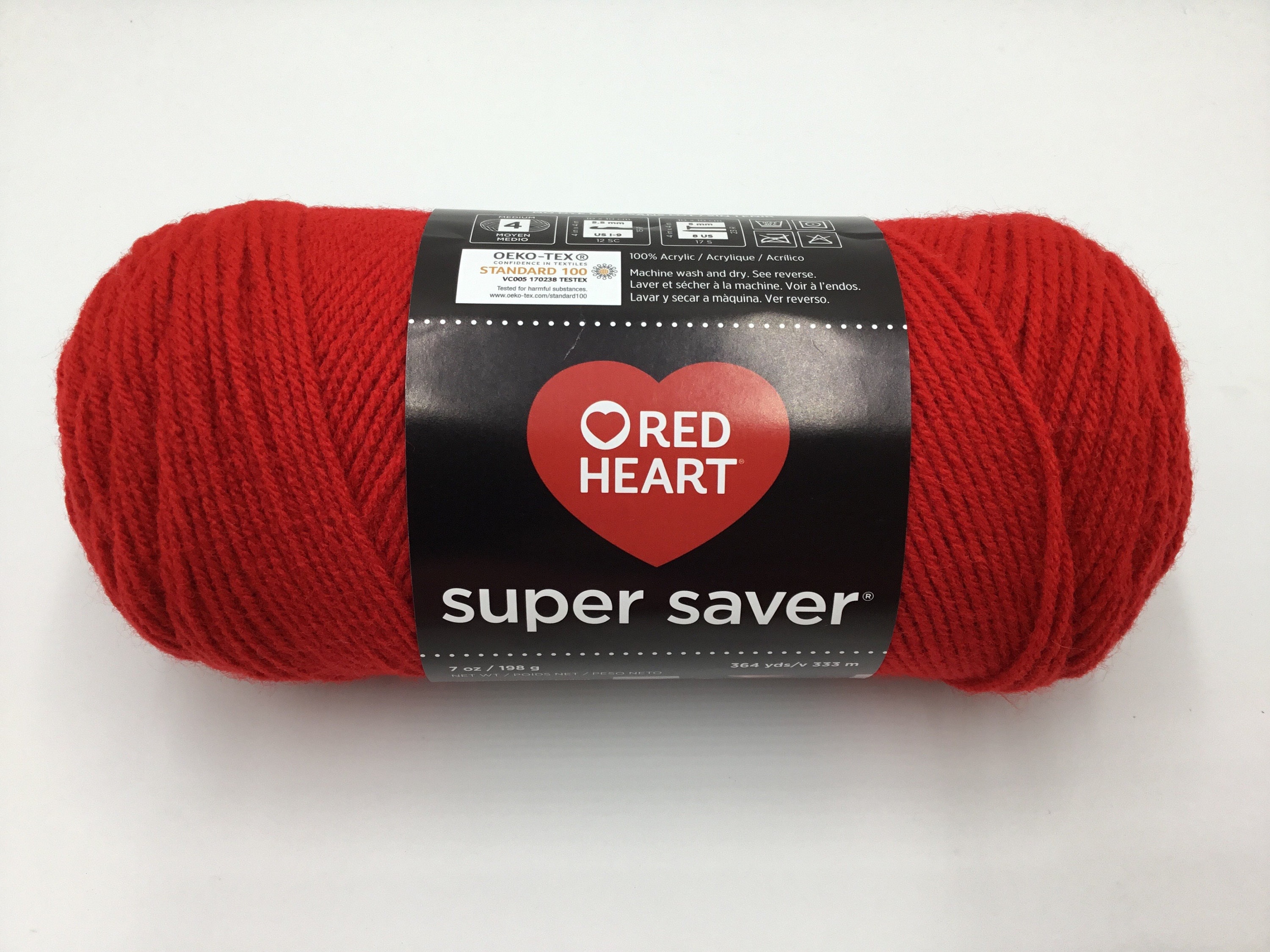 Red Heart Super Saver 364 Yds/333m- Cherry Red - Etsy