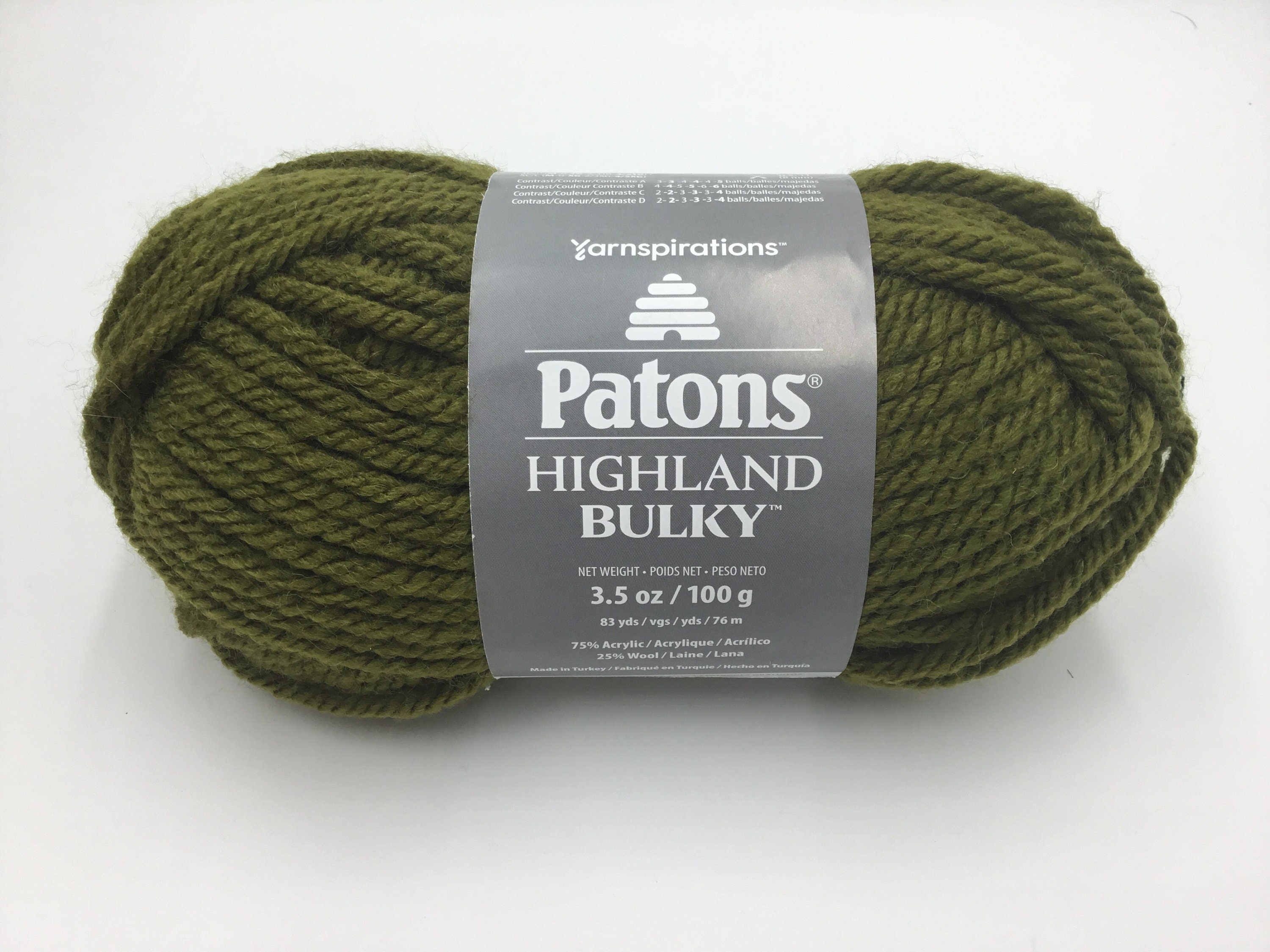 Patons Highland Bulky Yarn ~ 6 Colors