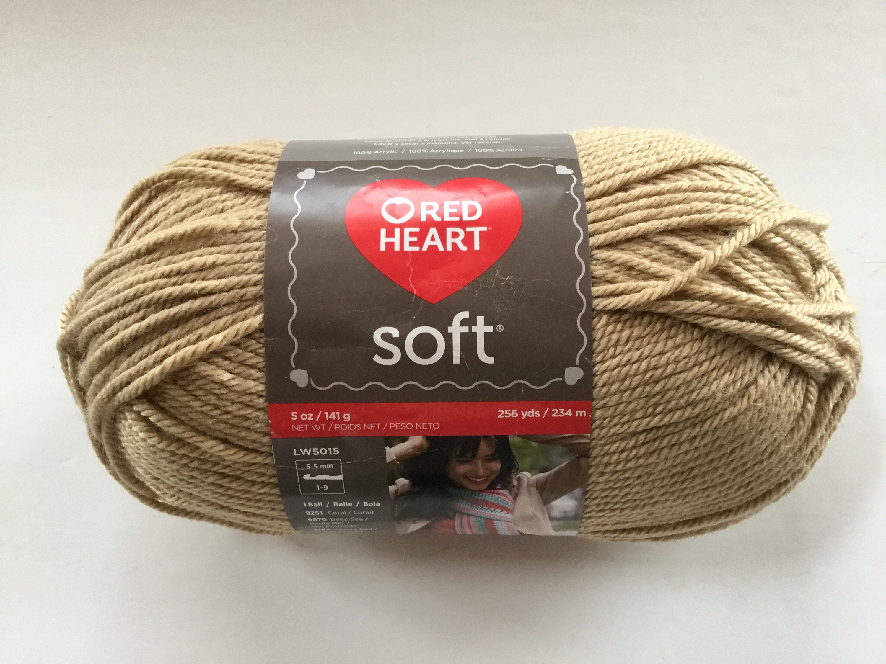 Red Heart Soft yarn 5oz/141g 234m/256ydsmedium 4Wheat Etsy