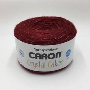 Caron Crystal Cakes, 8.5oz/240g, Medium 4 yarn - Claret