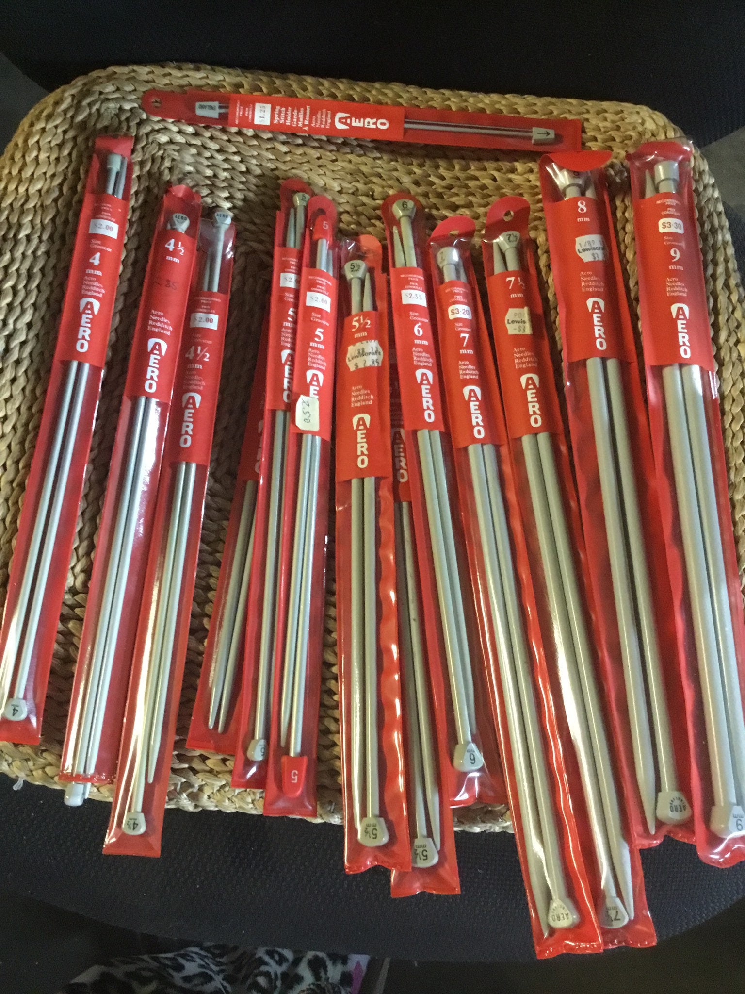 England circular knitting needles some vintage Aero Needles Craft