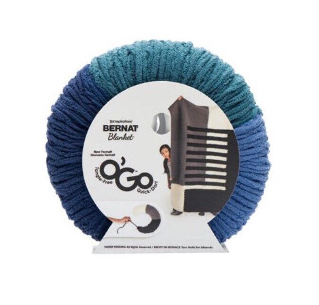 Bernat Blanket OGO Yarn, Bulky 6, 10.5oz/300g Atlantic Etsy Australia