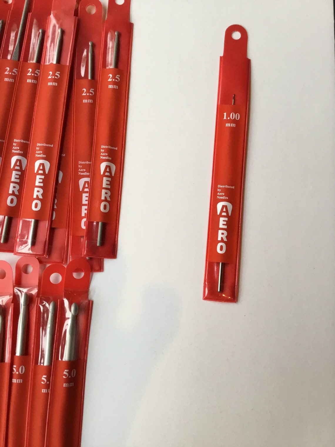 Aero Crochet Hooks / Many Different Sizes vintage in Package Etsy New