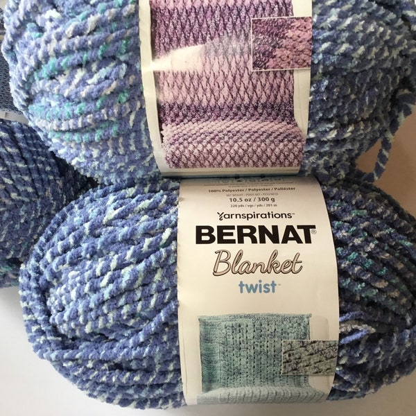 Bernat Blanket Twist - Variety of Colours -Big Ball 300g