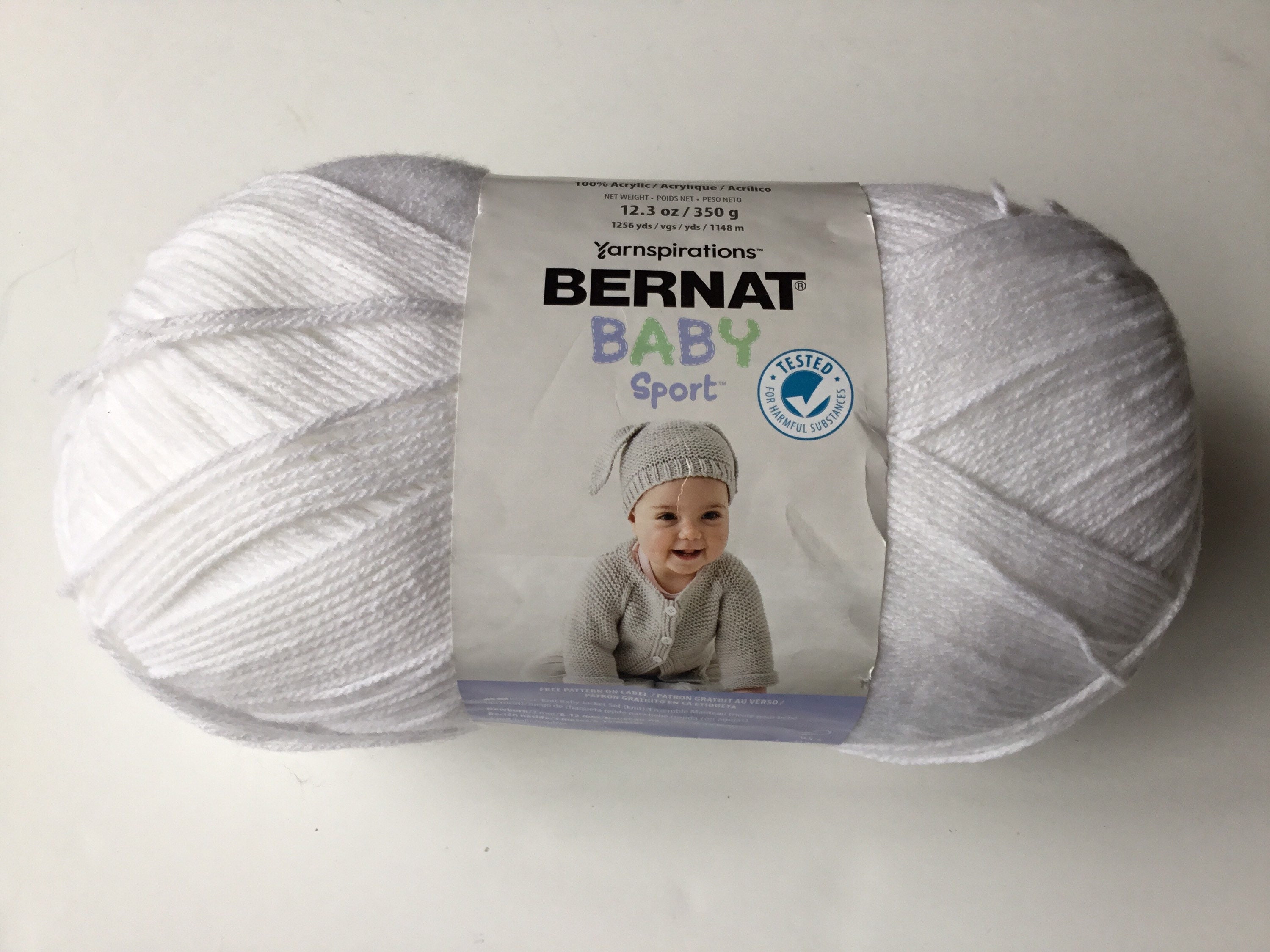 Bernat Baby Sport 12.3 oz / 350gBaby White Etsy