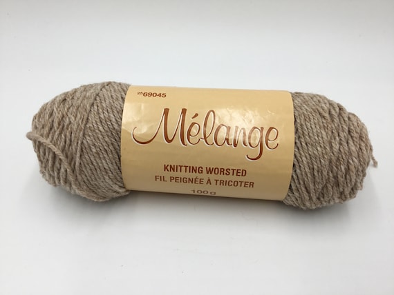 Melange Yarns, Knitting Worsted Vintage Yarn, Acrylic/wool, High