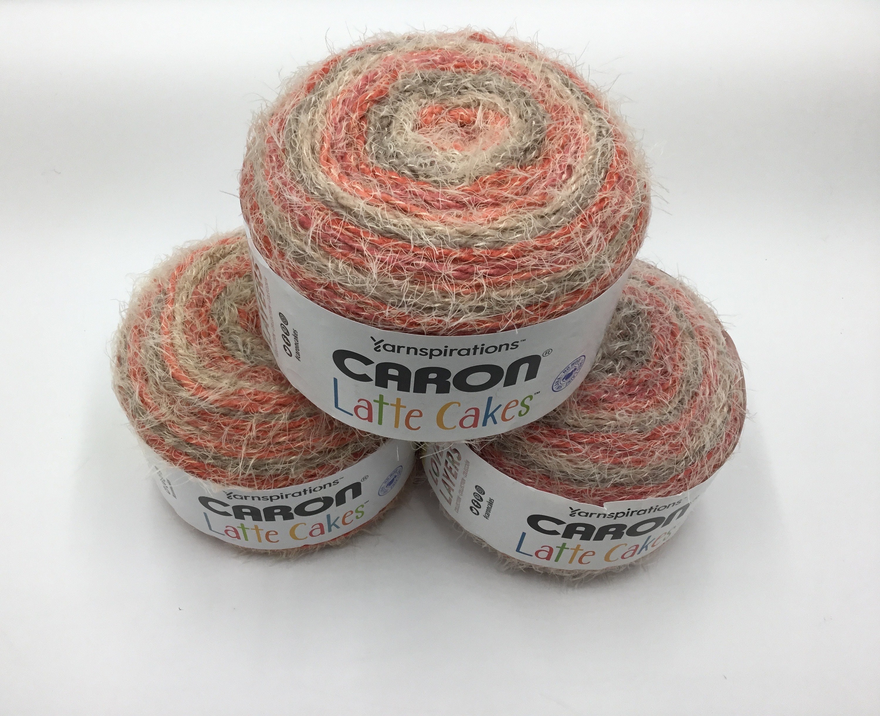 Caron Latte Cakes Yarn,8.8oz/250g Bulky 5 Red Macaron 