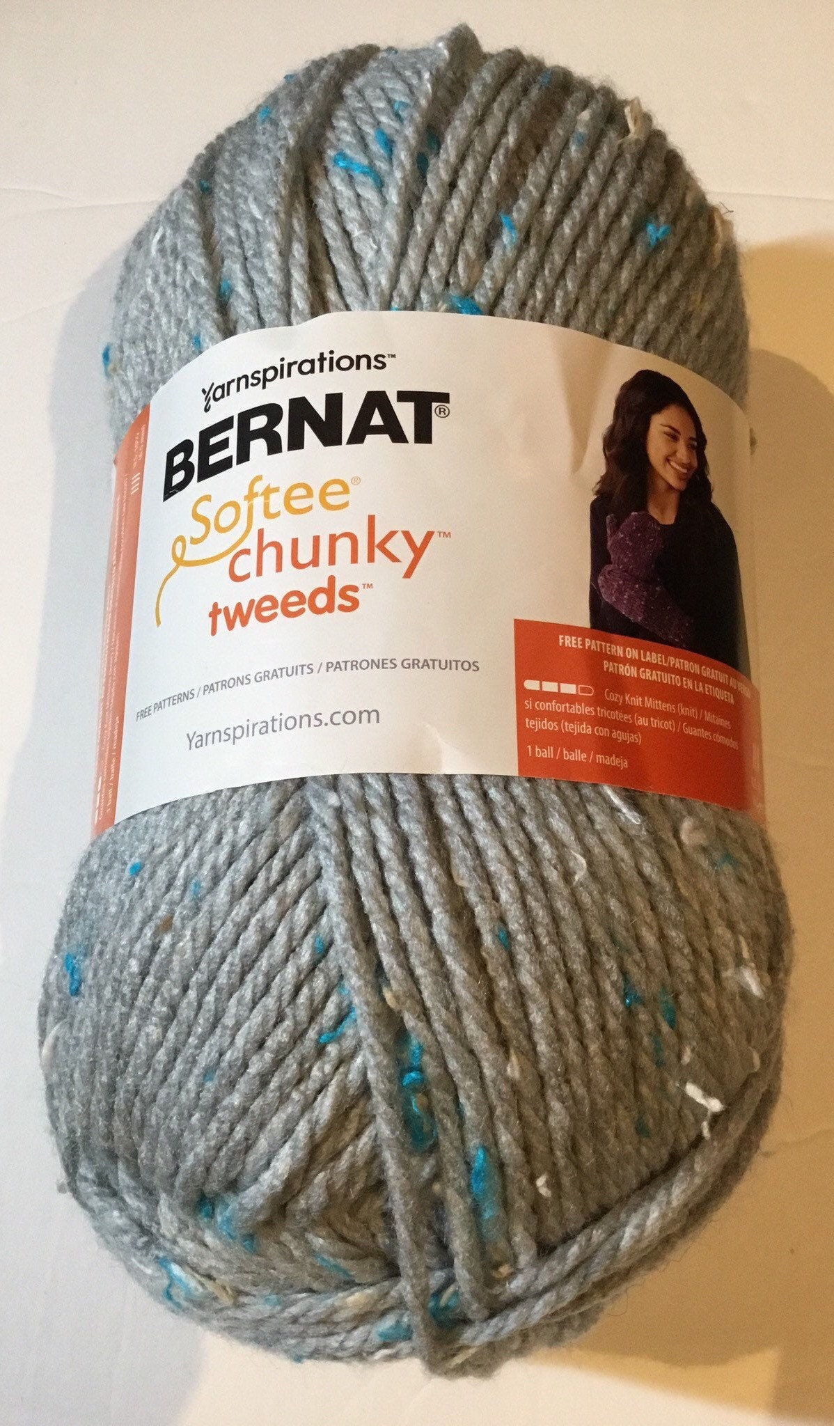 Bernat Softee Chunky Knitting Yarn in Brass | Size: 400g/14oz | Pattern: Knit | by Yarnspirations