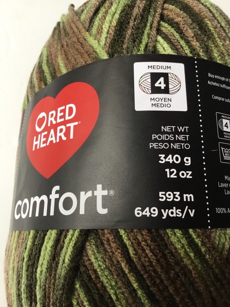 Red Heart Comfort Yarn Light Camo Prints Etsy