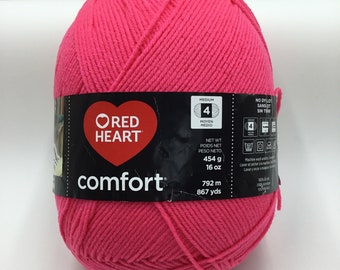 Fio Red Heart Comfort - 454g/16oz Cor #3207 - Rosa Claro