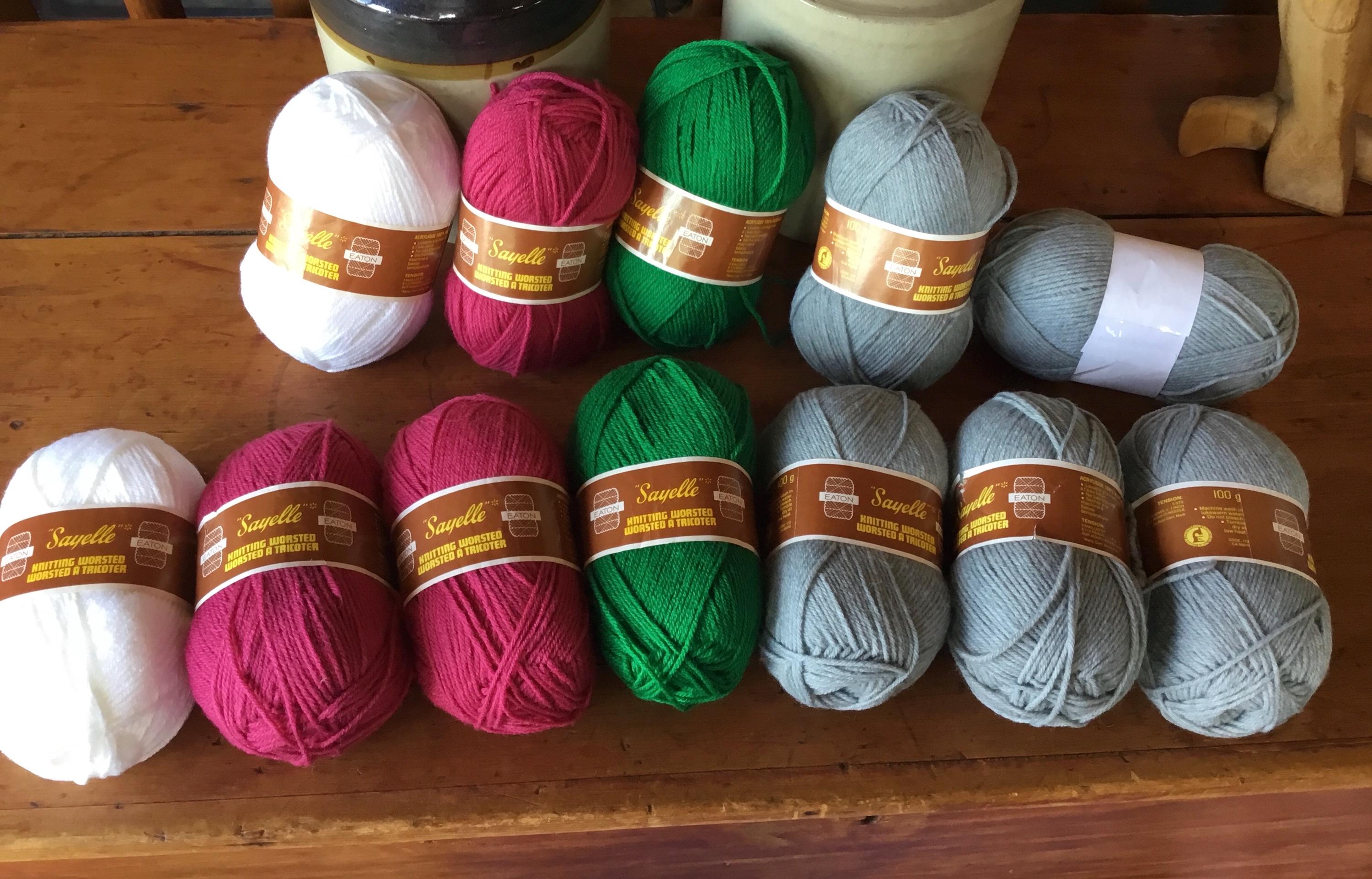 Eaton Sayelle Yarn, High End Vintage Yarn, 100g Knitting Worsted