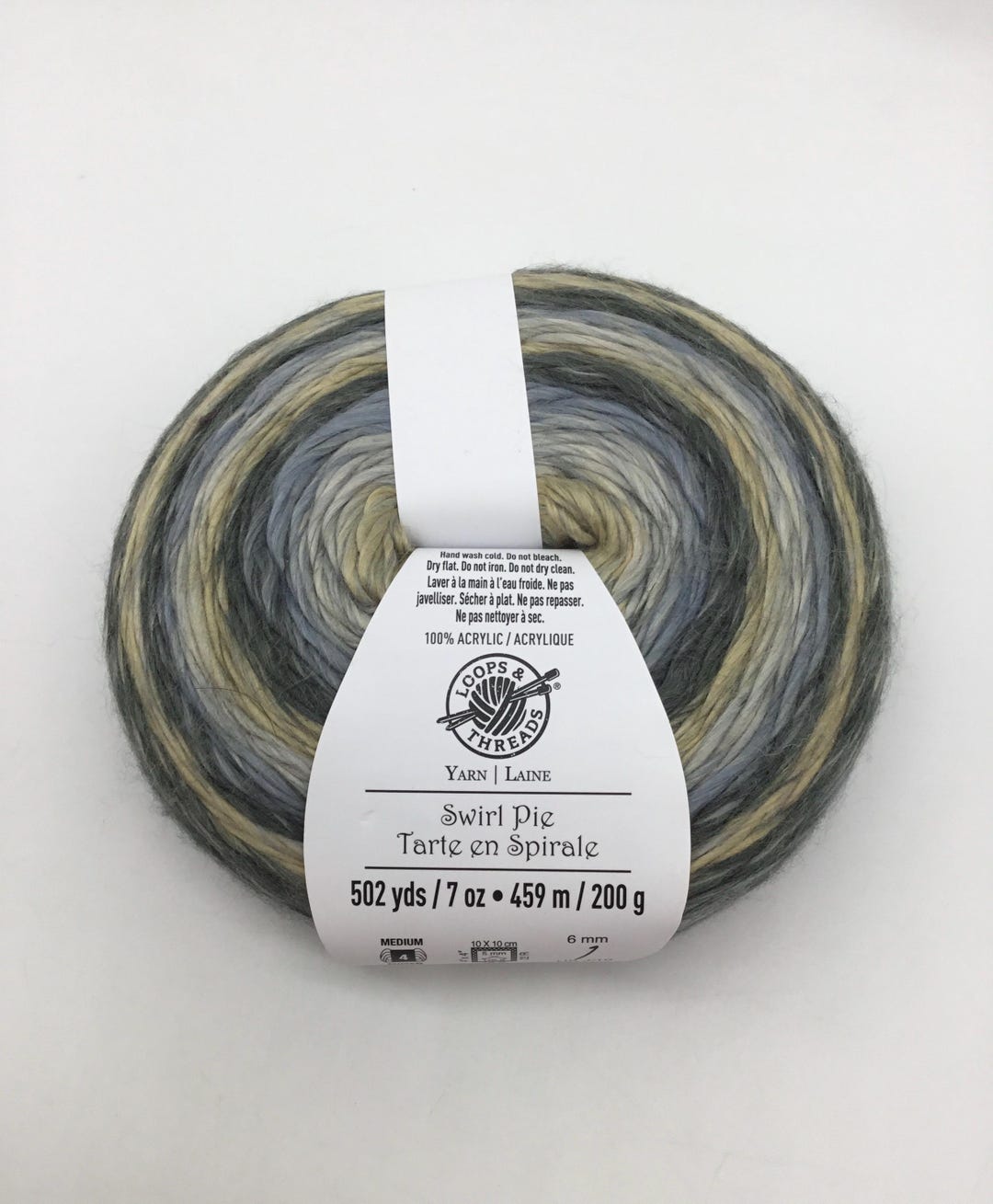 Swril Thread Loops & Threads Swirl Pie Yarn,502yds/200g, Discontinued Yarn- Col#08 ...