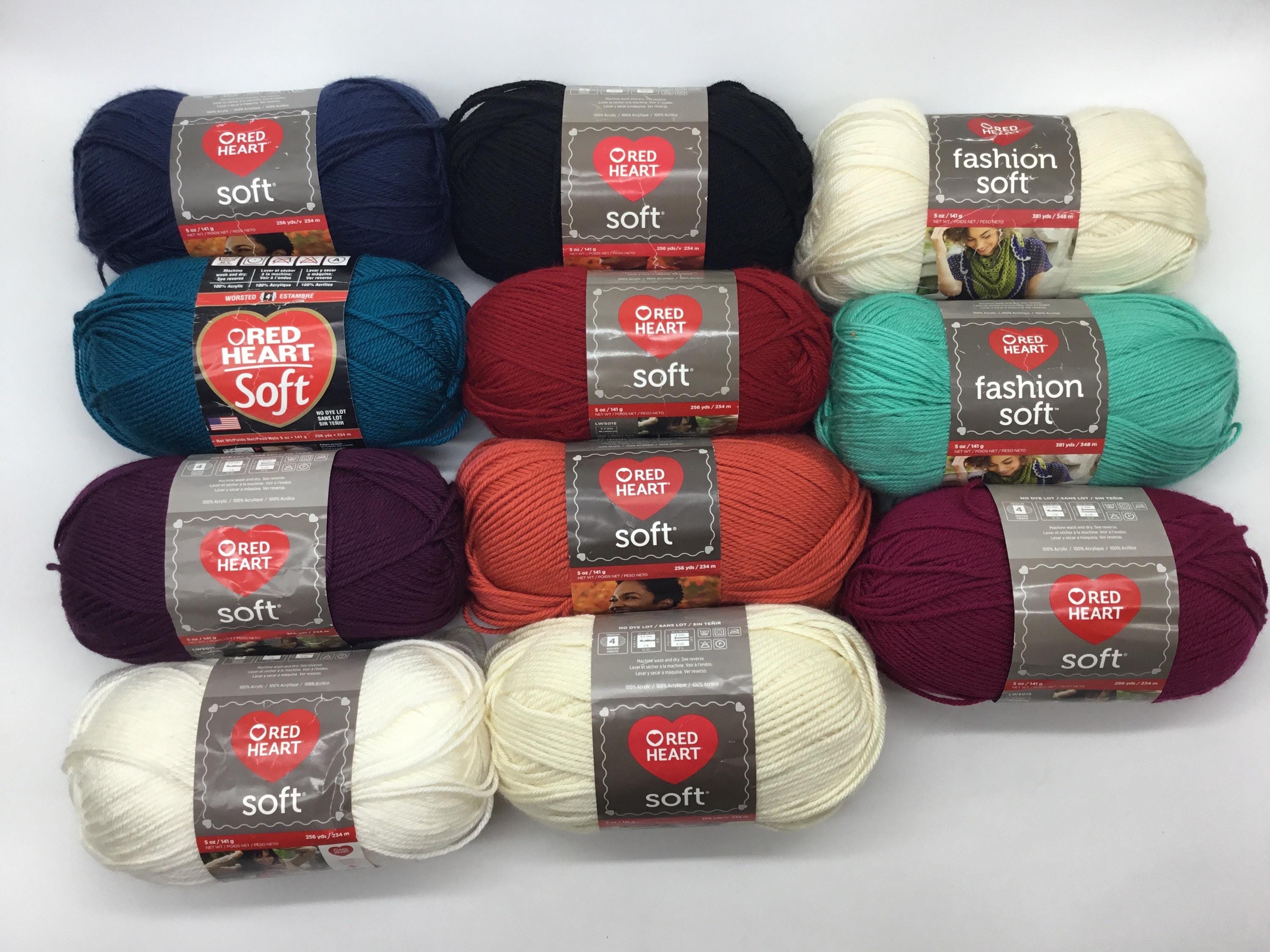 Red Heart Soft Yarn 5oz/141g - 234m/256yds-medium 4-variety of