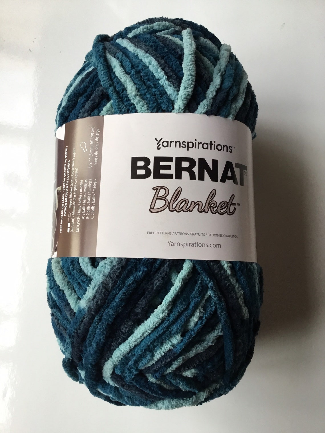 Bernat Blanket Yarn Super Soft 300g/10.5oz Teal Dreams Etsy