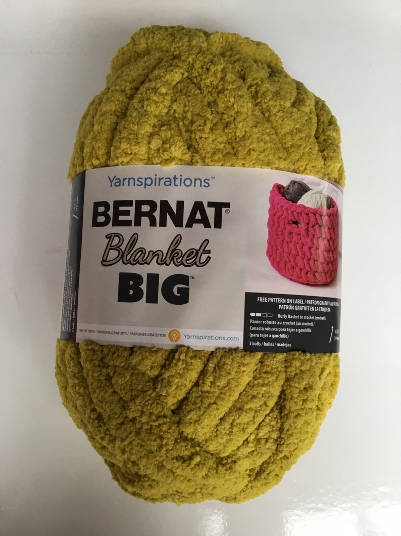 Bernat Blanket Big 10.5oz/300g Moss Green Etsy
