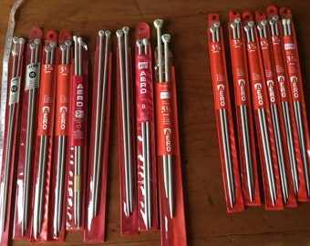 Aero Knitting Needles 2 to 9mm—25cm -L Variety of Sizes Aero