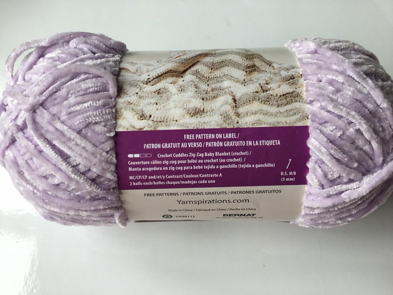 Bernat Baby Velvet 300g10.5oz Lilac Blooms