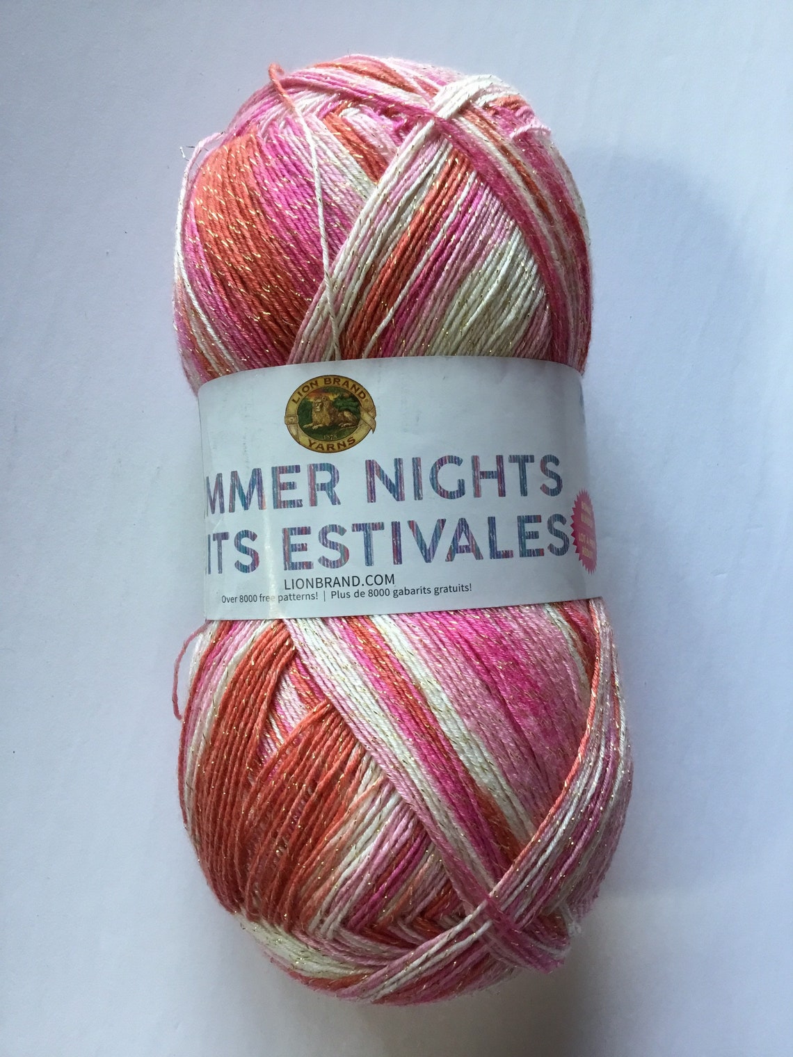 Lion Brand Summer Nights Yarn 875yd tropical Punch Etsy Canada