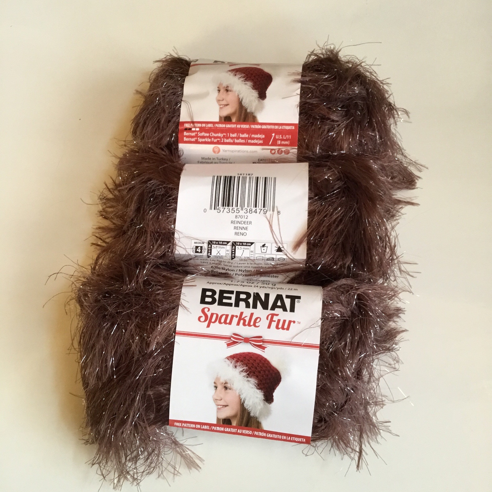 Bernat Sparkle FurFun novelty eyelash yarn Etsy
