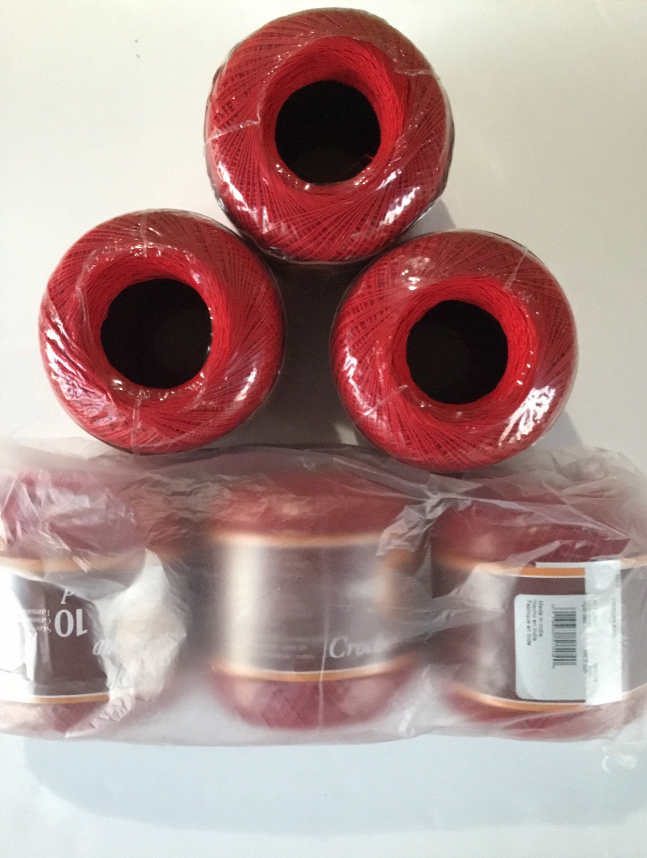 South Maid Size 10 Set of 3 - 100% Mercerized Cotton Thread