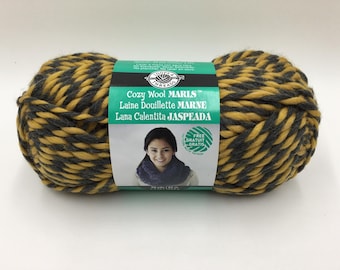 Loops & Threads Cozy Wool Marls,Super Bulky 6/90yds/82m, Discontinued Yarn - Sunnyside Marl
