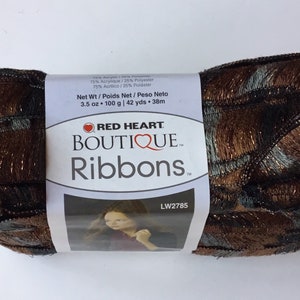 Red Heart Boutique Ribbons 3.5oz/100g -Marble