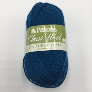 Patons Classic Wool DK Superwash Yarn 100% Pure New Wool - Mallard Teal