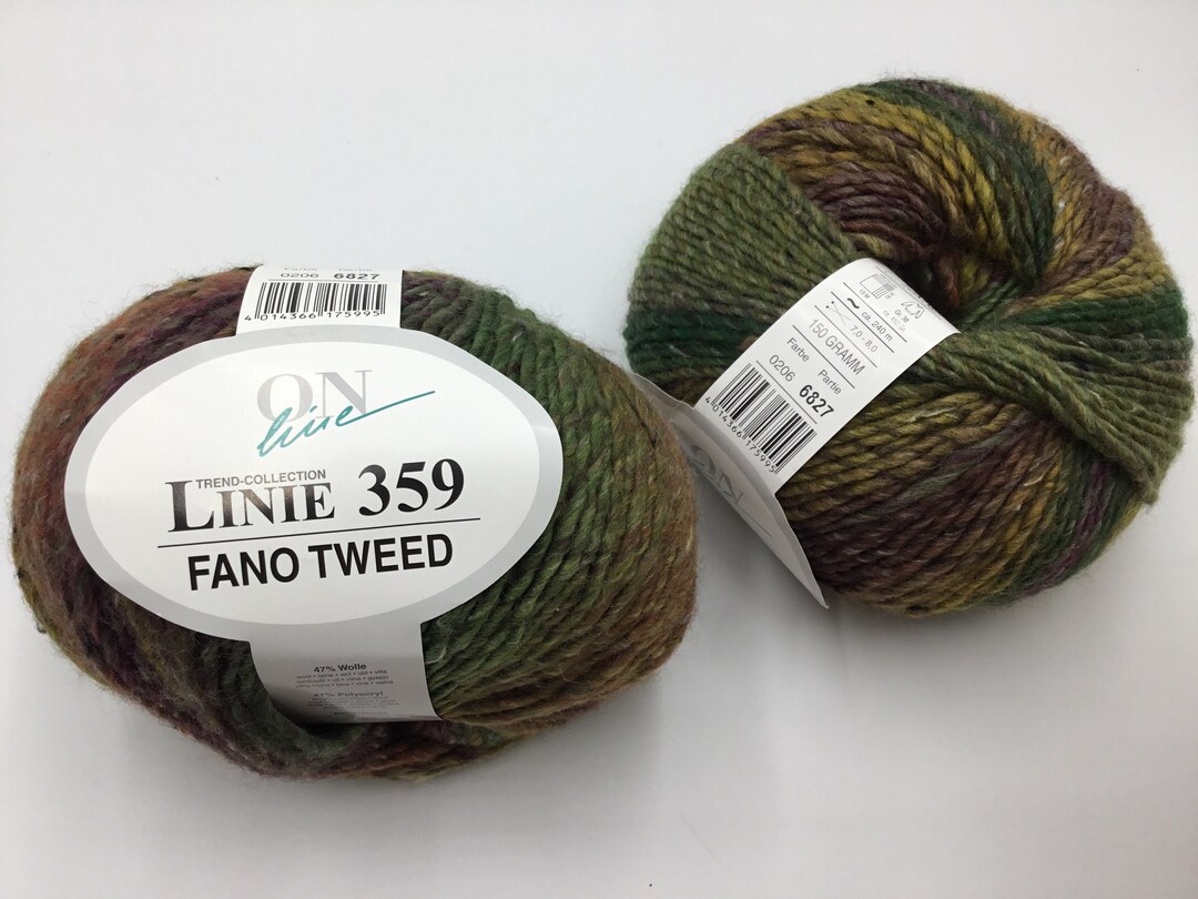 ONline Garne Garn Fano 117 – Pfirsich/Beige, 240 M / 150 G, Nadelstärke 7-8 – Merino/Acryl-Mischung