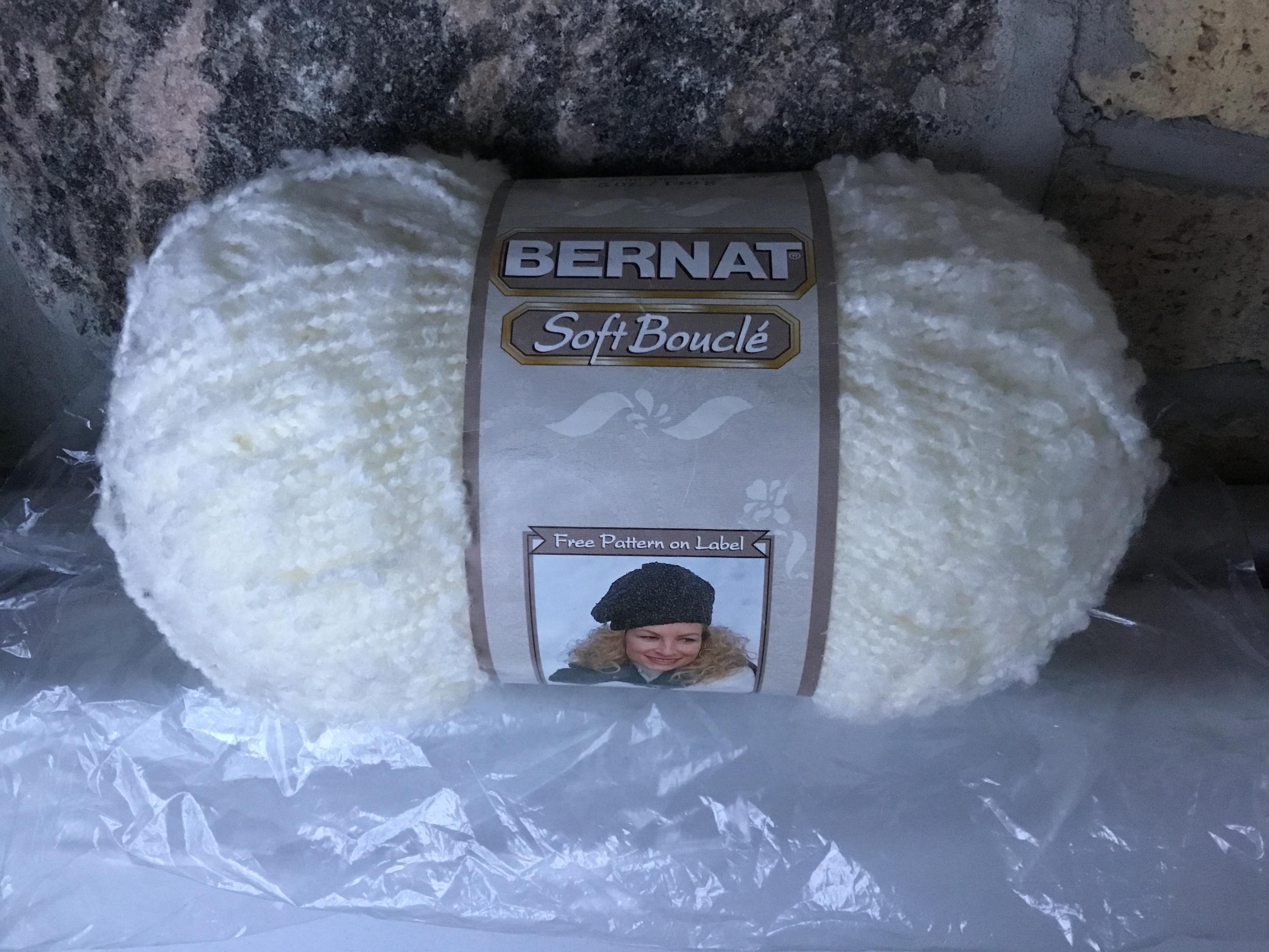 Bernat Soft Boucle Yarn, Rippled Yarn, Gentle Soft Acrylic