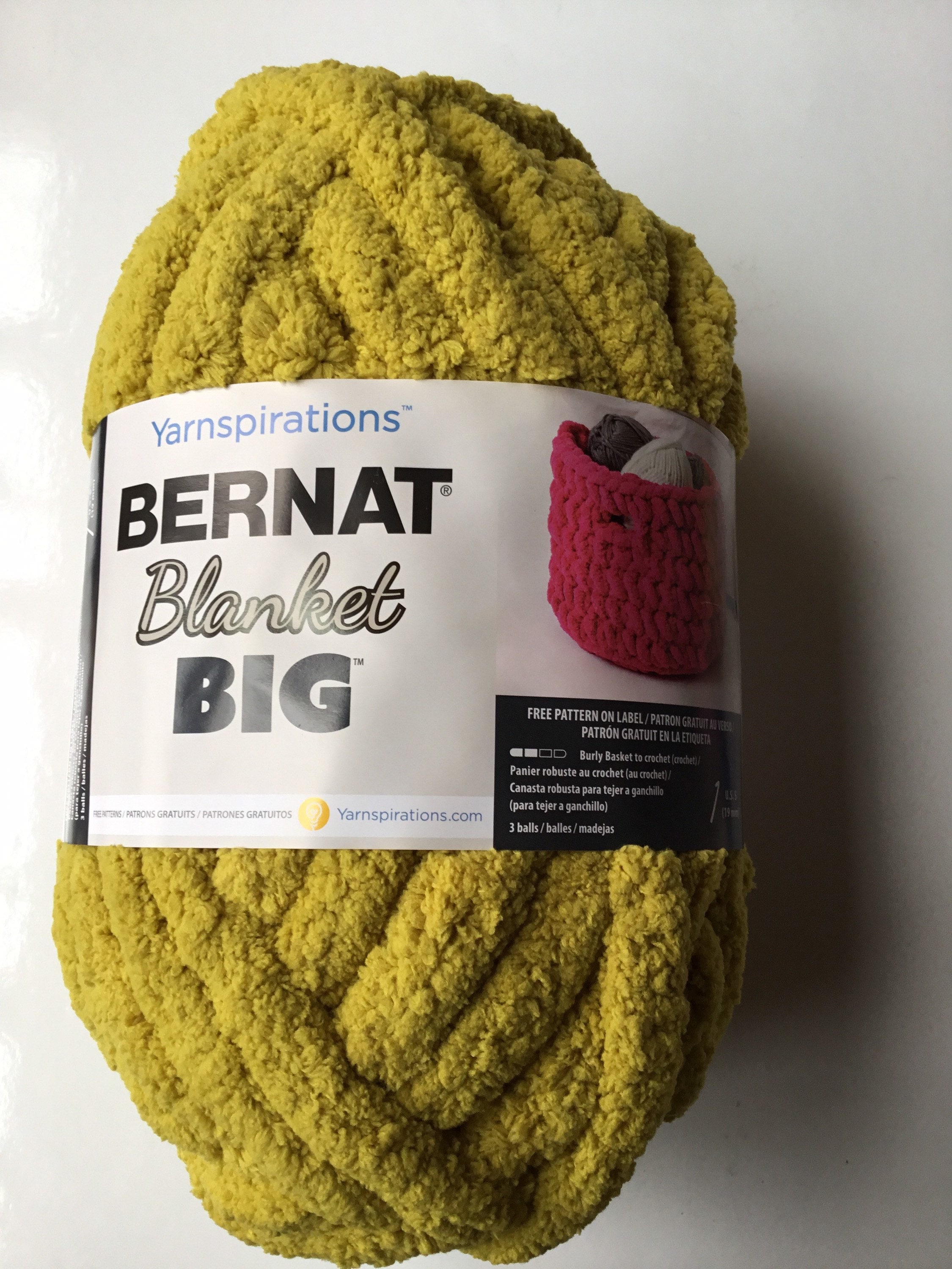 Bernat Blanket Big 10.5oz/300g Moss Green Etsy