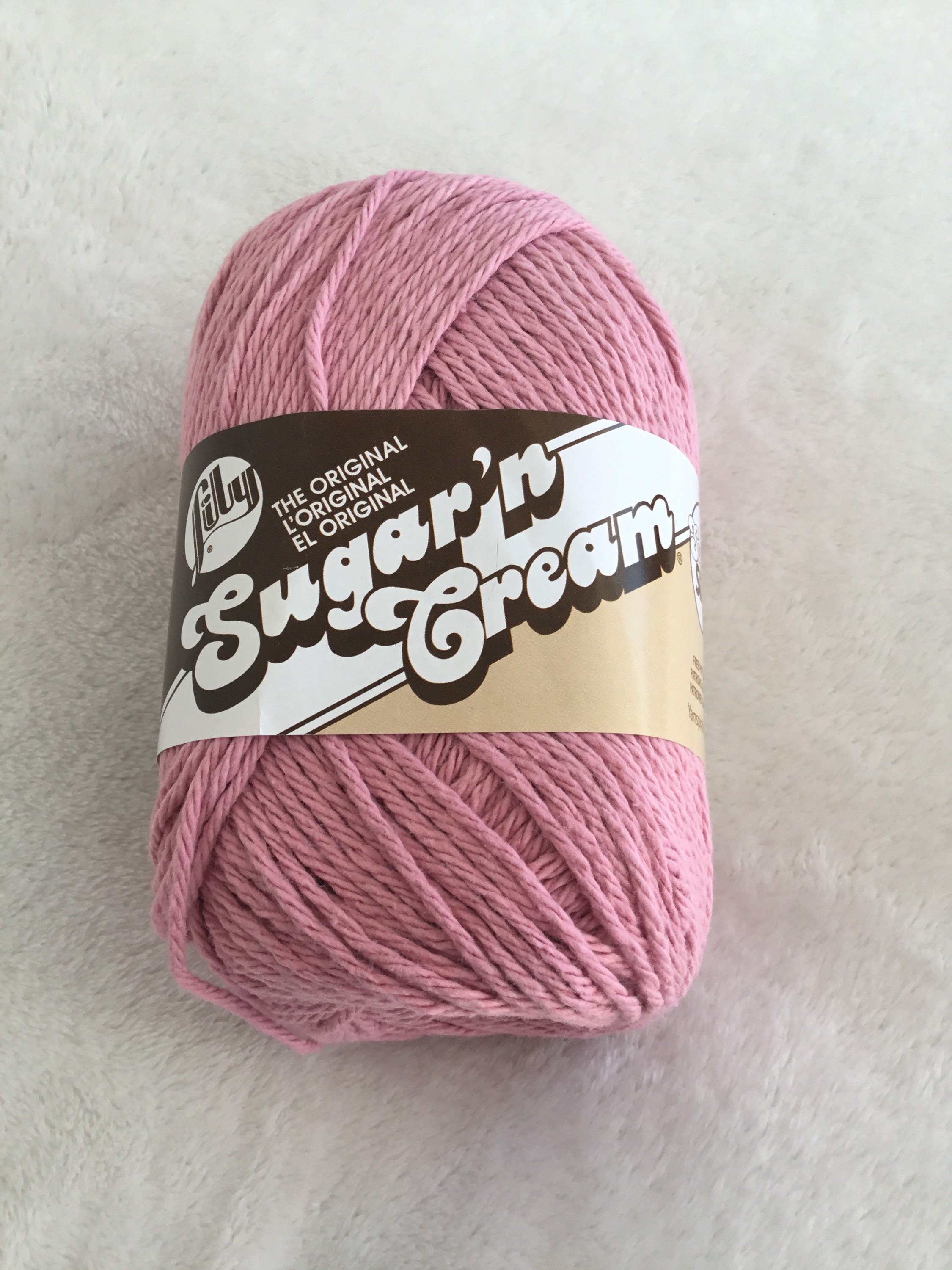 Lily Sugar'n Cream the Original Super Size Yarn 4oz/113g -rose