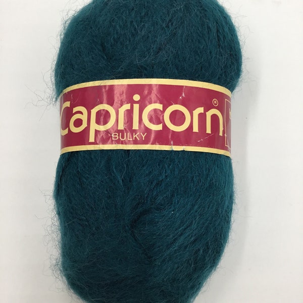 Capricorn Bulky Lighty Brushed Yarn,100% Acrylic/Nylon,100g, Vintage Yarn-Teal