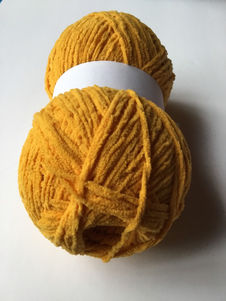 Bernat Blanket Breezy yarn 100g Bright Yellow Etsy