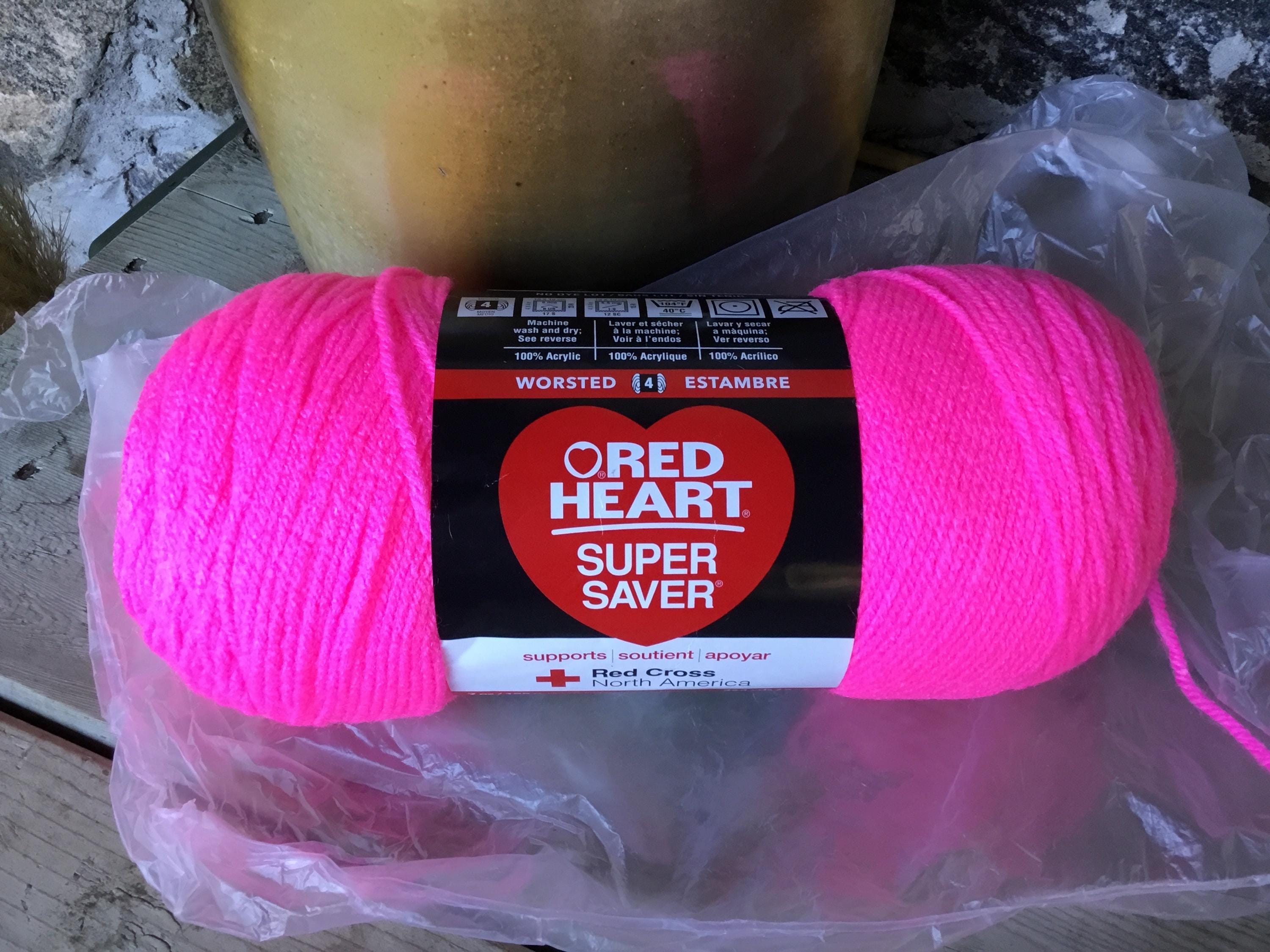 Y.A.R.N ピンク Red Heart Super Saver Yarn 364 Yds/333m- #0722 Pretty'n Pink
