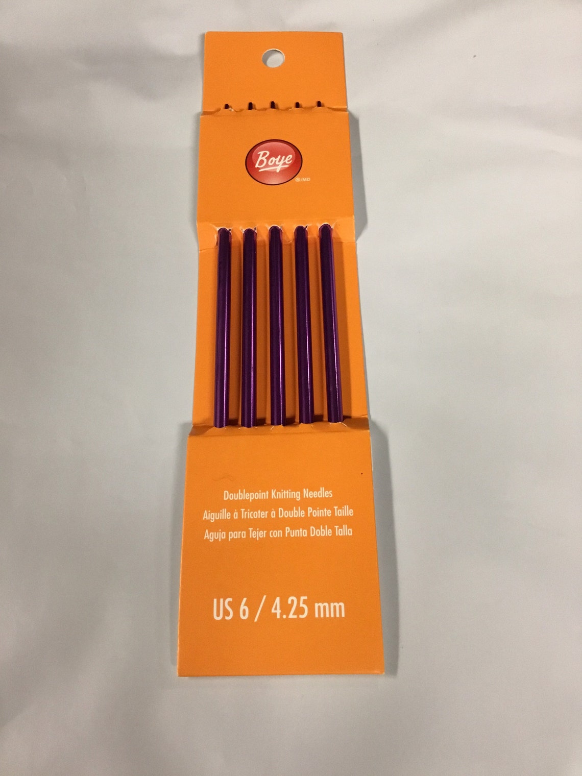 Boye Doublepoint knitting Needles Set of 5US 6/4.25mm Etsy