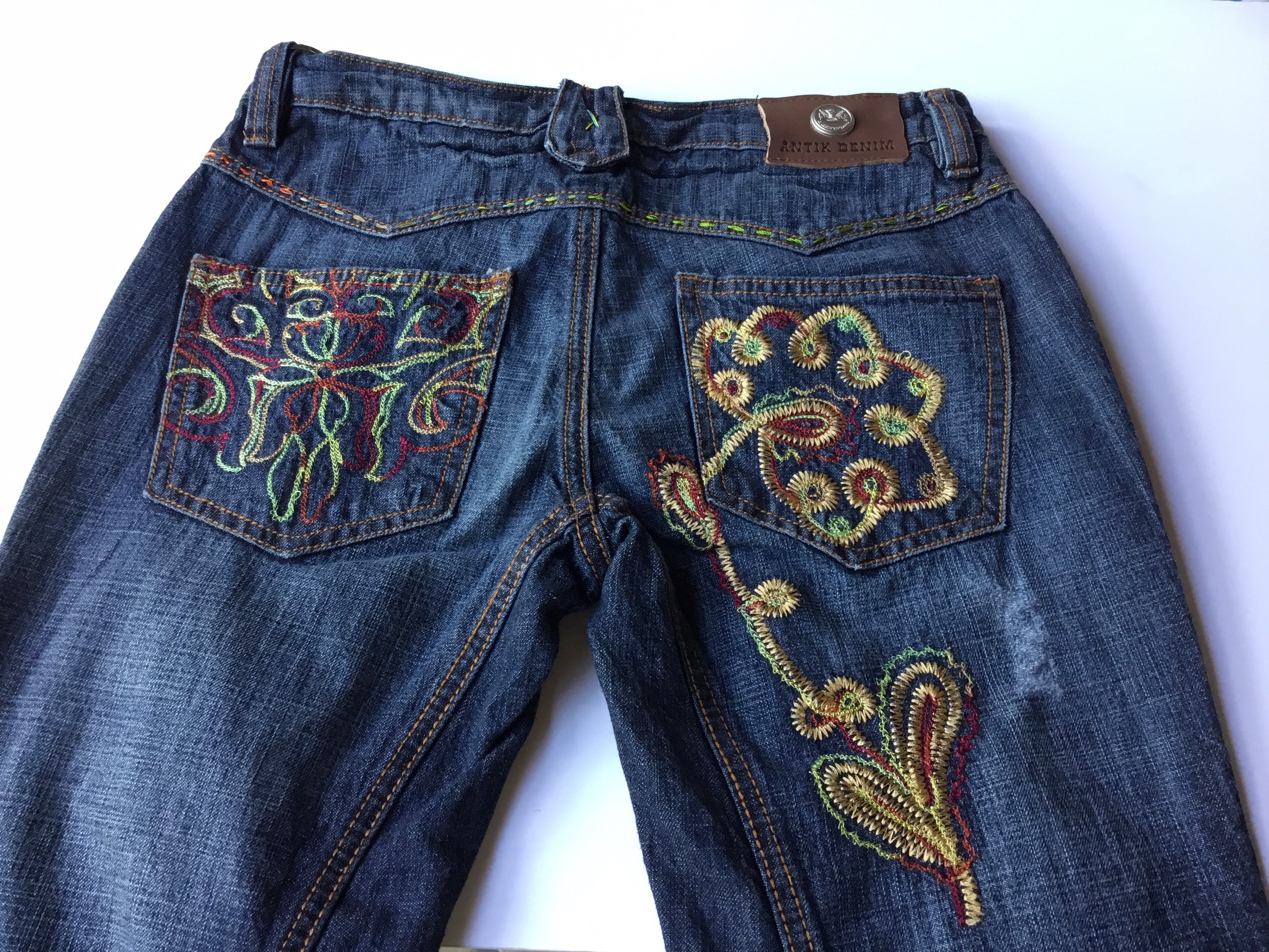 Embroidered Jeans Vintage Antik Denim 