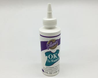Alene’s Ok To Wash It, for a Permanent Fabric Bond, 4-FL OZ(118ml)