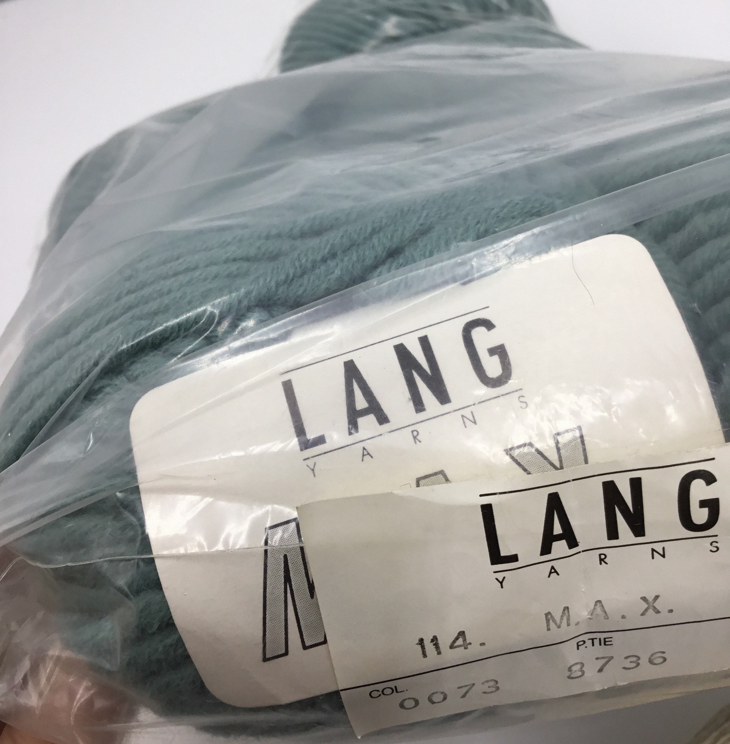Lang Yarns M.A.X. Merino wool/Acrylic,Bulky 6 Yarn —Sage Green