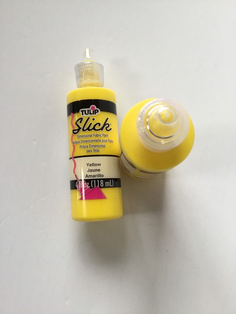 Tulip Slick Dimensional Fabric Paint 4 Fl Oz/118 Ml Yellow Etsy