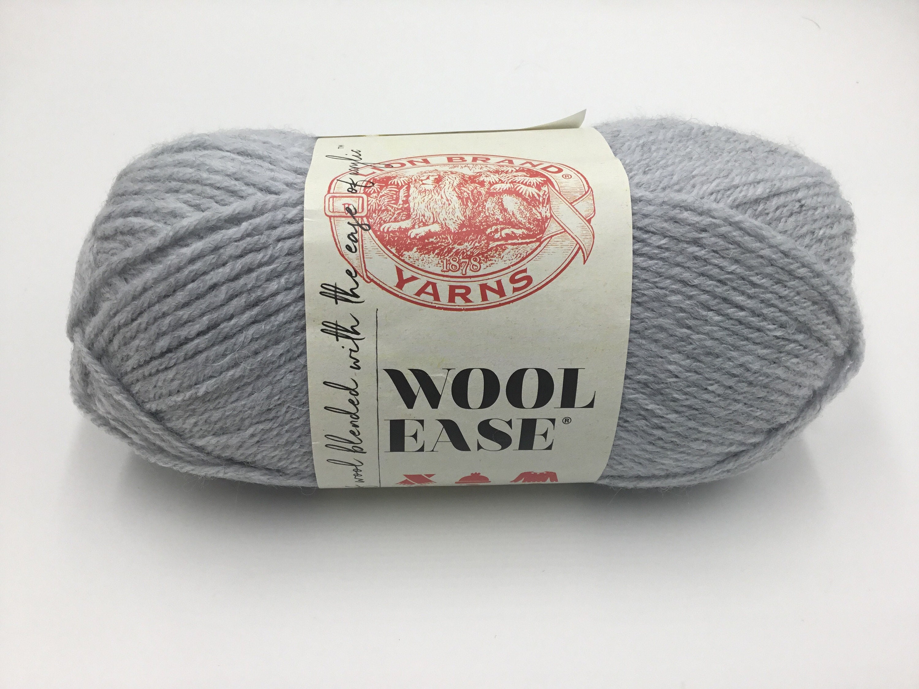 Lion Brand Wool Ease Yarn, Medium 4/197yd/180m Icicle 
