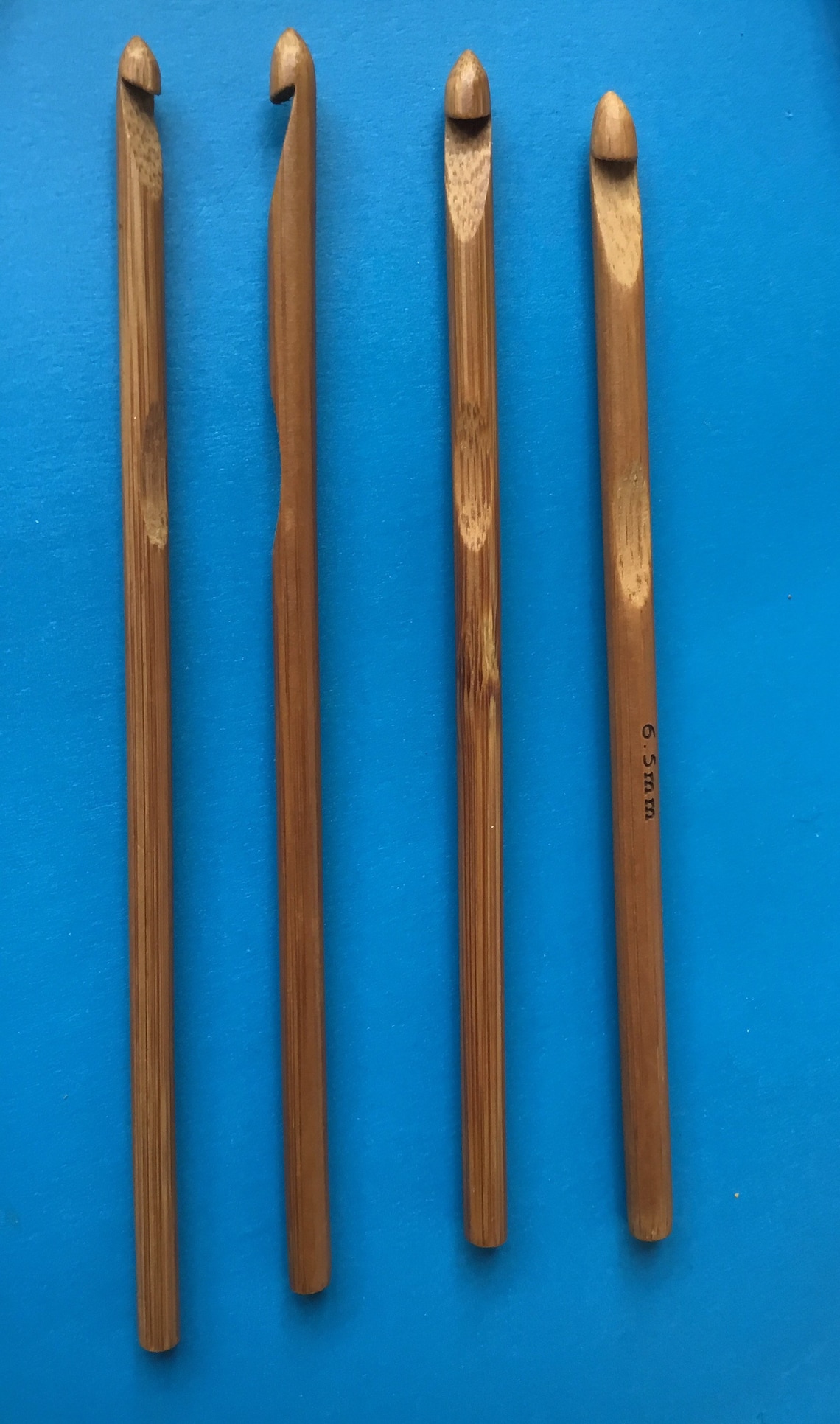 Bamboo Crochet Hooks set of 4 various sets and sizes Etsy