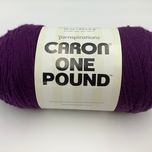 Caron One Pound Yarn, Medium 4 / 16 Oz / 453.6 G Claret 