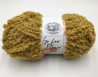  (3 Pack) Lion Brand Yarn Go for Faux Thick & Quick Bulky Yarn,  Chow Chow