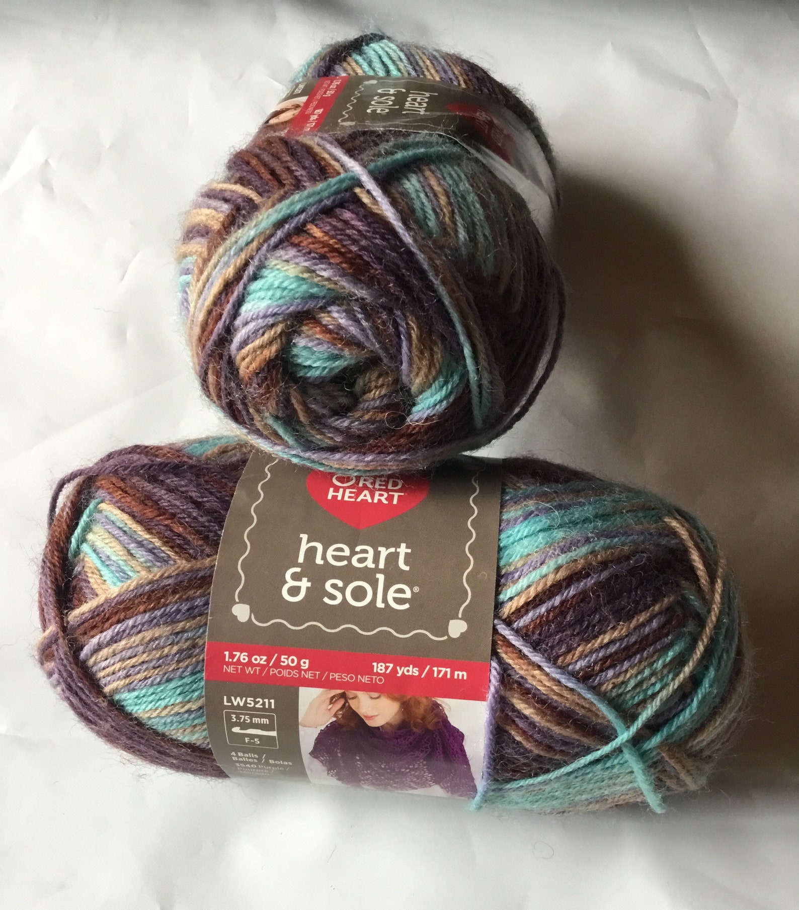 Red HeartHeart & Sole yarn 50g/187yds/171m Lakehouse Etsy