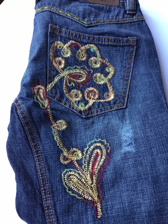 Embroidered Jeans Vintage Antik Denim 
