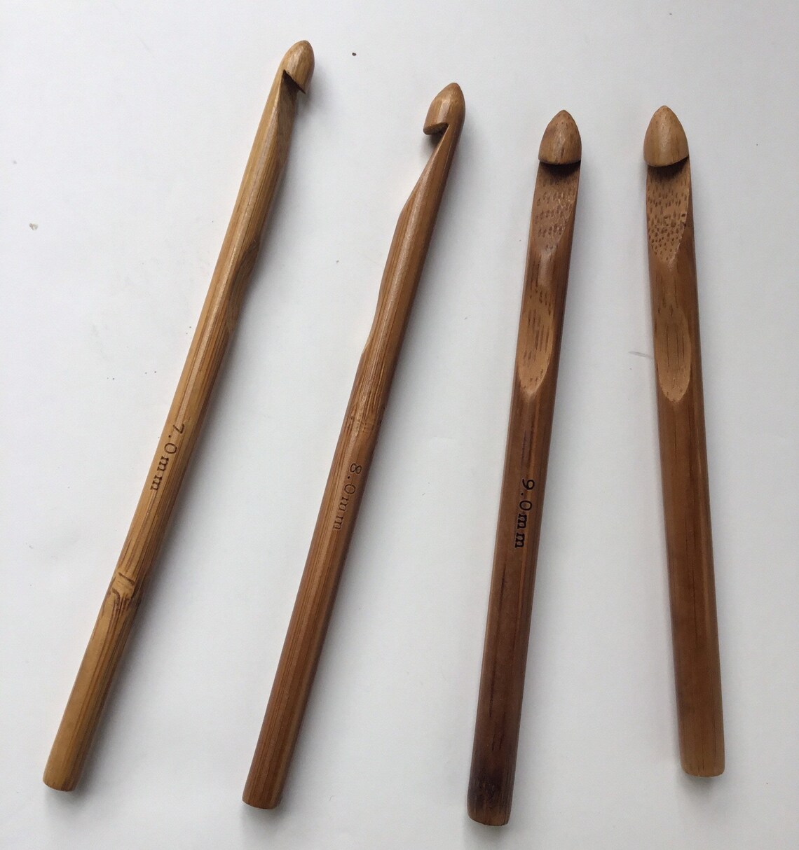 Bamboo Crochet Hooks set of 4 various sets and sizes Etsy