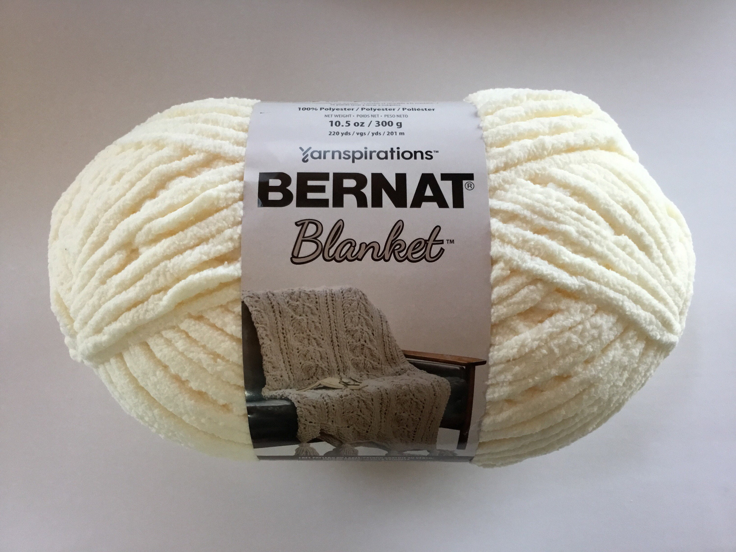 Bernat Blanket Yarn Super Soft 10.5 Oz/ 300g vintage White Etsy