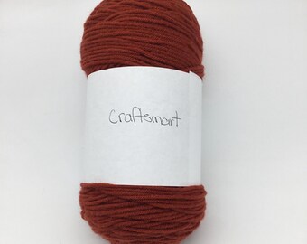 Craftsmart Value Yarn 354yds/324m Medium 4 - Col Rust Left - Etsy