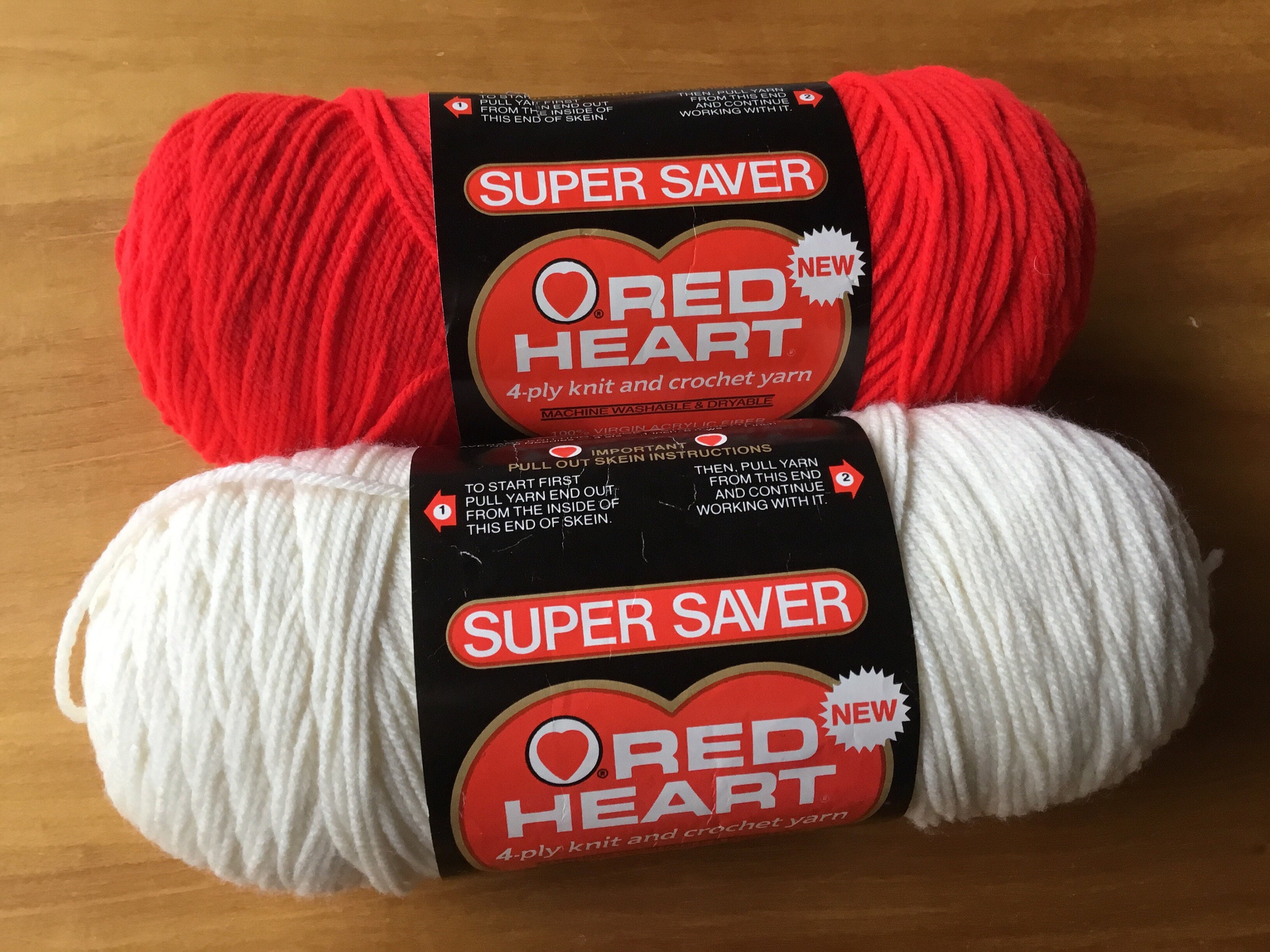 Red Heart Super Saver,4ply Vintage Yarn 364 Yds/198g/333m Medium 4