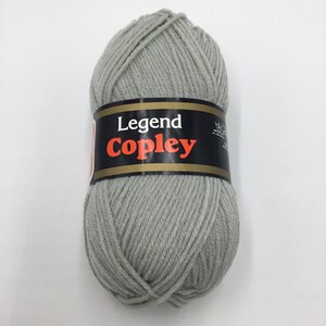 Legend Copley Yarn, 4Ply Worsted  Vintage Yarn, 3oz/200yds - Grey Heather